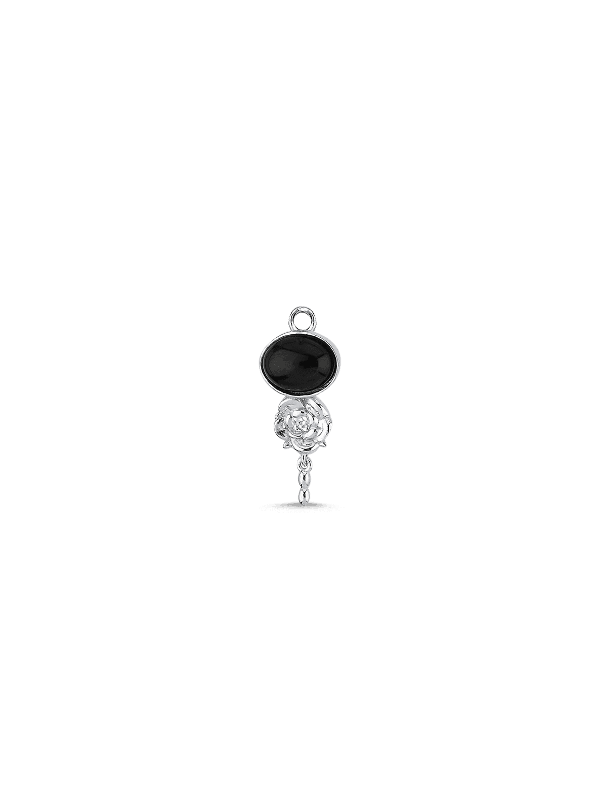 Bodhita - MYSTICA BLACK SILVER EARRING CHARM