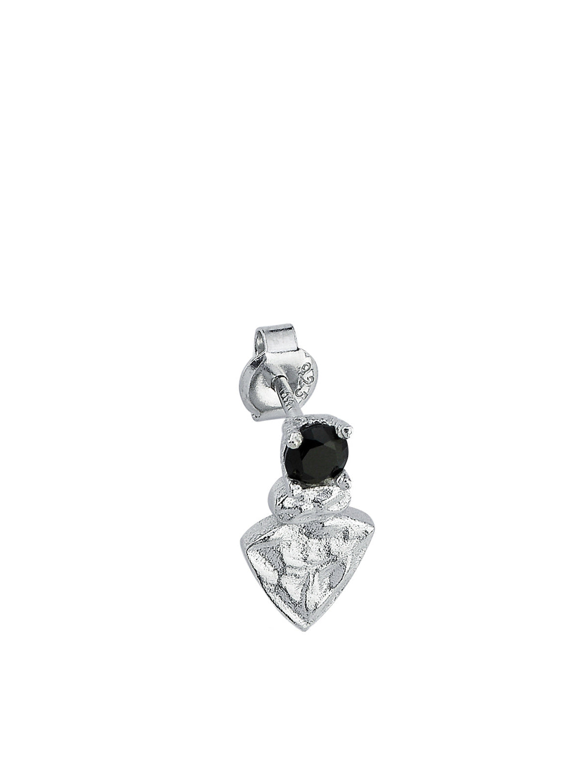 Bodhita - Nadia Black Silver Earrings - Stud