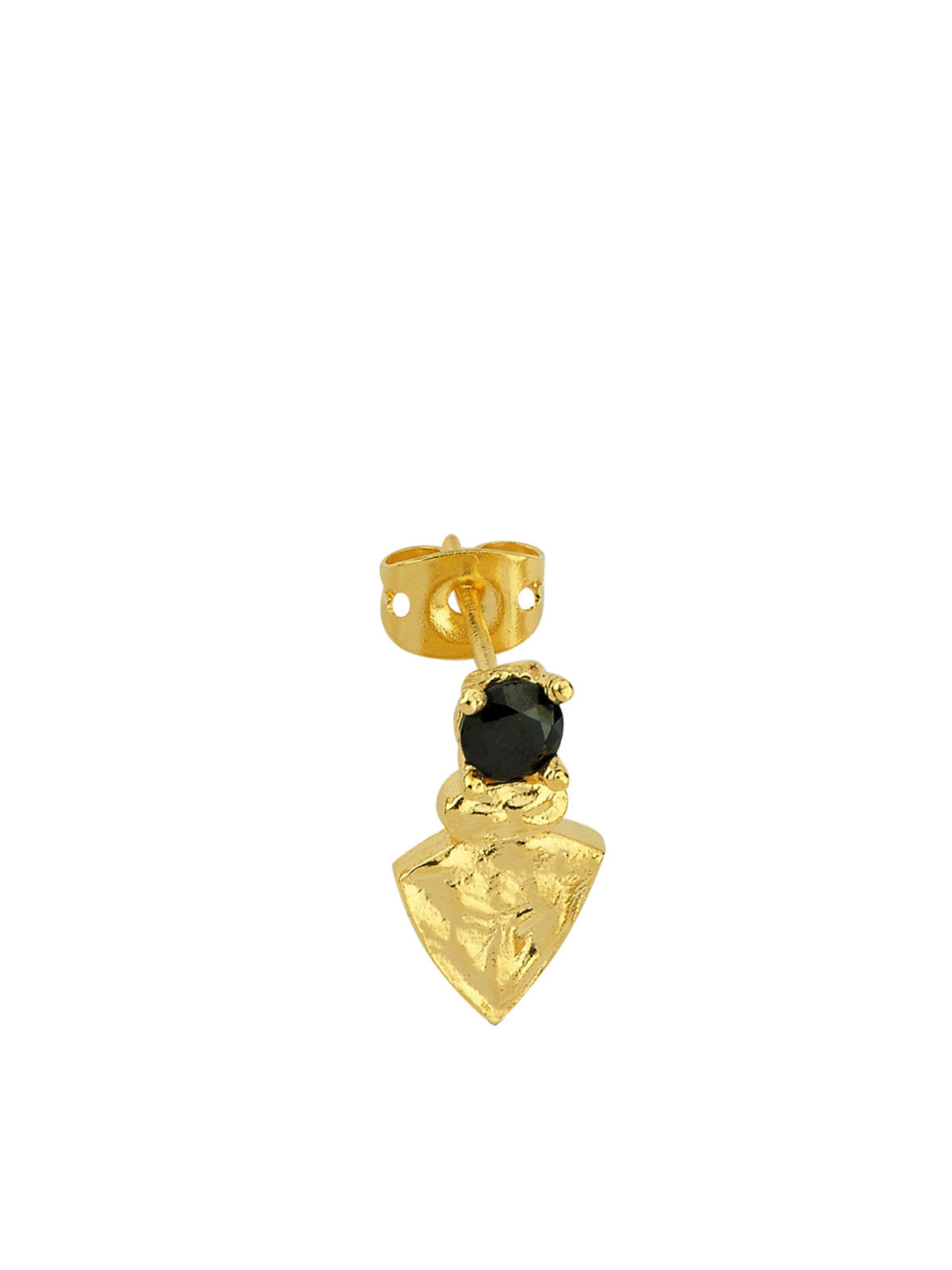 Bodhita - NADIA BLACK STUD EARRINGS