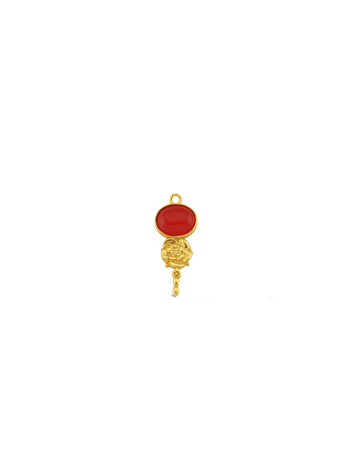 Bodhita - ROZA MYSTICA RED EARRING CHARM