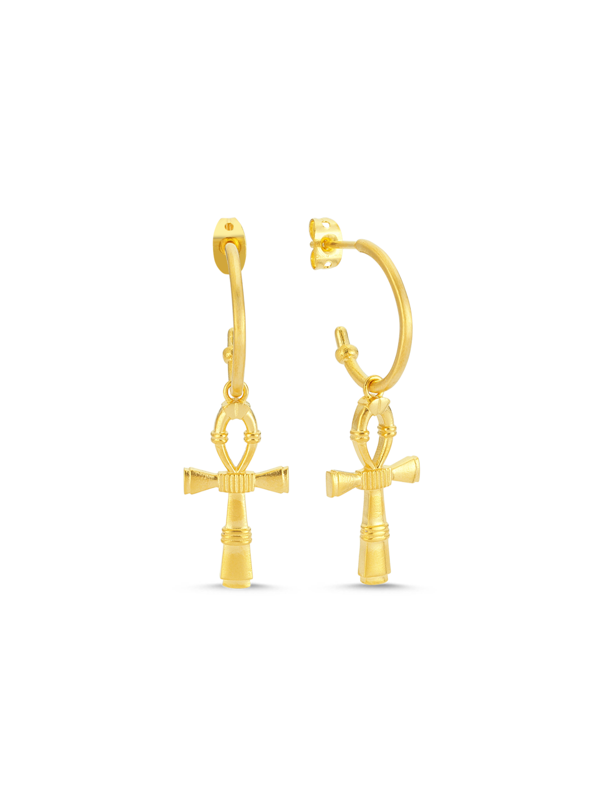 Bodhita - Ankh Earrings