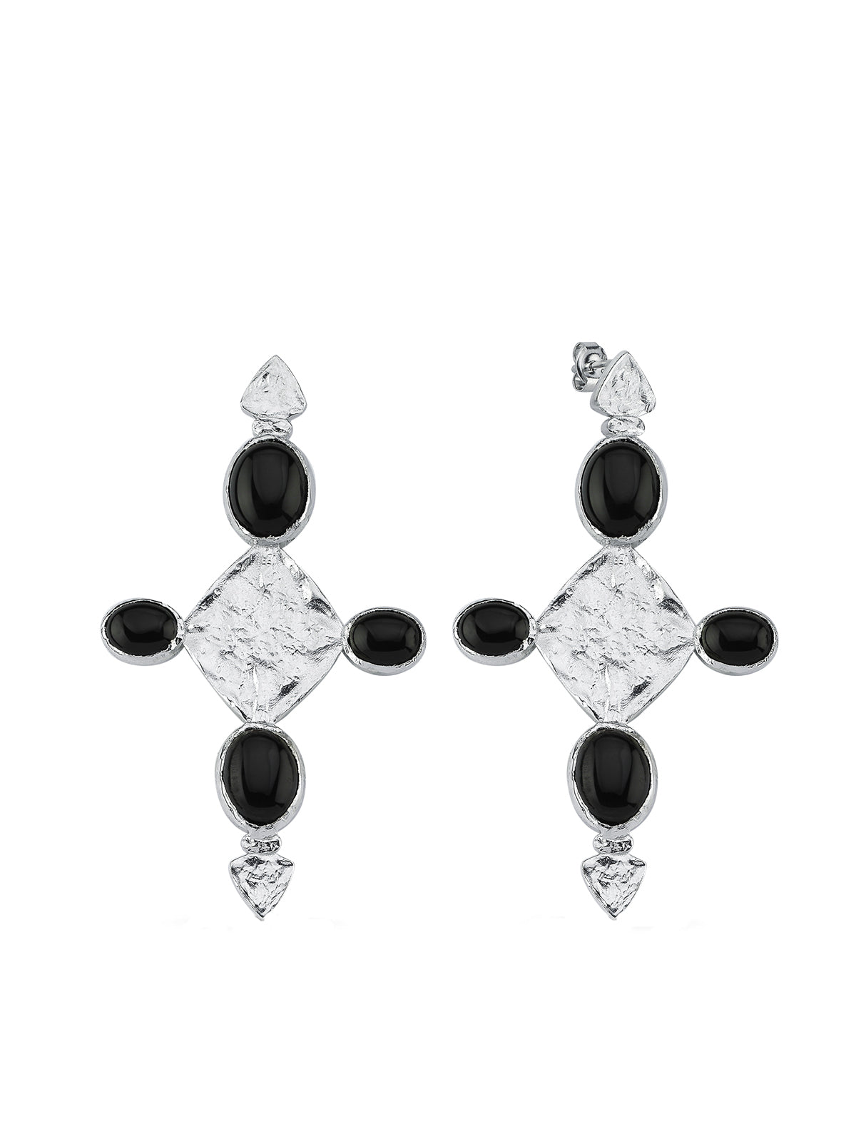 Bodhita - Carya Silver Earrings - Stud