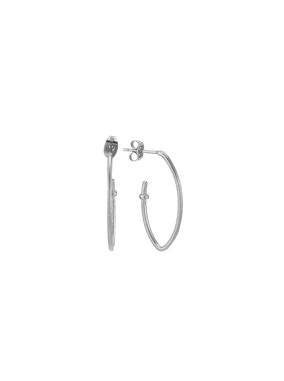 Bodhita - Hook Silver Earrings