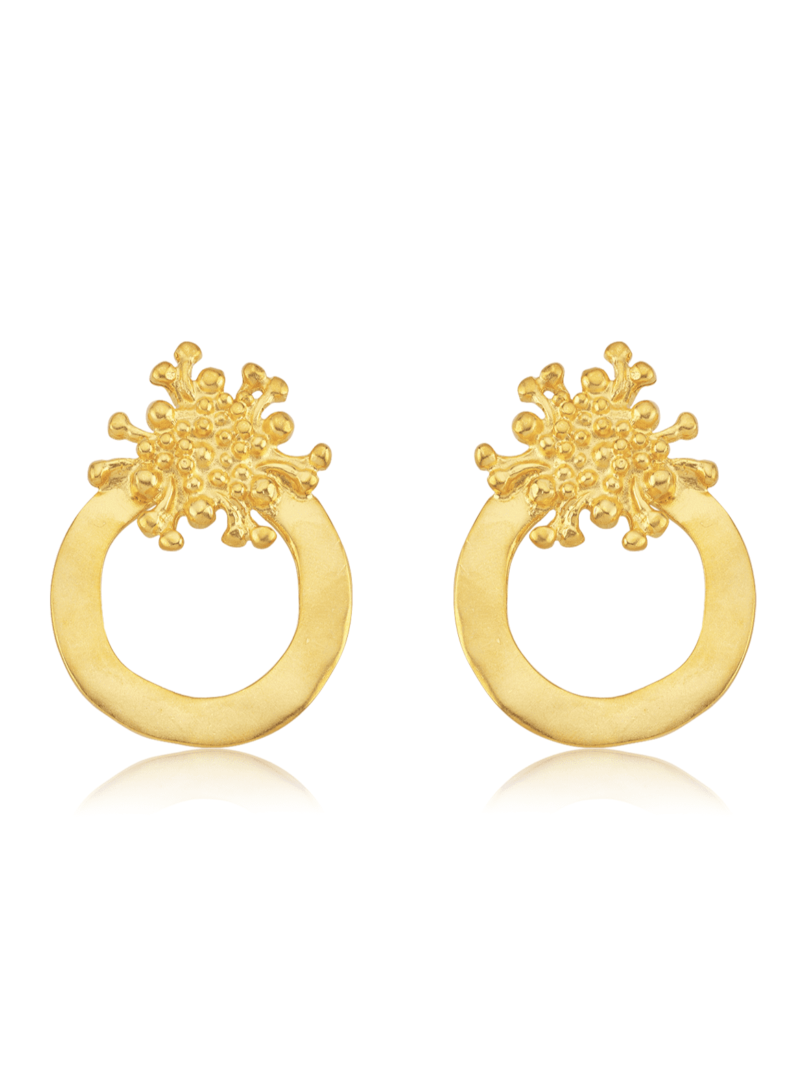 Bodhita - LAVA CIRCLE EARRINGS