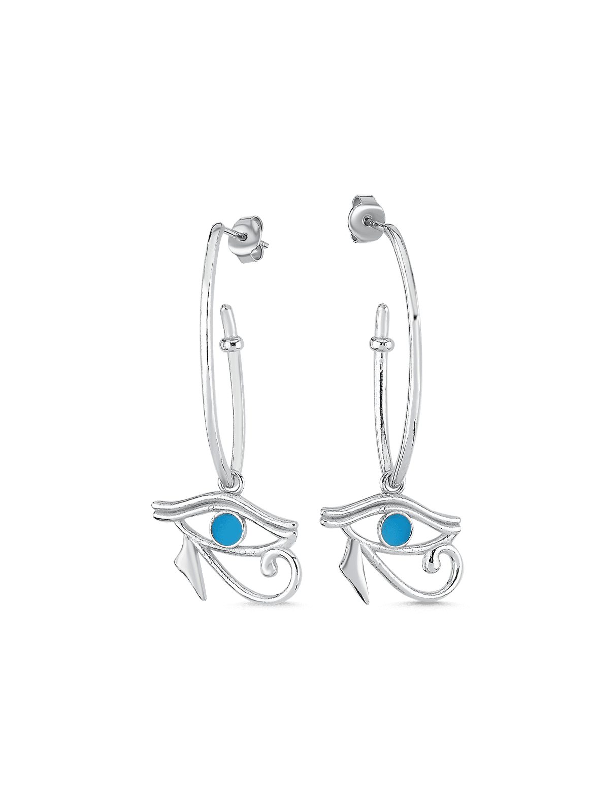 Bodhita - Horus Silver Earrings